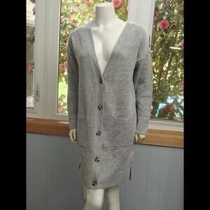 DIP Long Button Down Cardigan